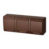 GNT HERMES 3X2P+Z IP44 BRĄZ