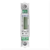 1-fazowy licznik energii elektrycznej, dwukierunkowy, wielotaryfowy, 100A, port RS-485, MID, 1 moduł OR-WE-526 ORNO