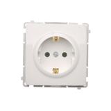 Simon Basic Gniazdo wtyczkowe z uziemieniem Schuko 16A 250V zaciski śrubowe biały BMGSZ1.01/11 BMGSz1.01/11 KONTAKT