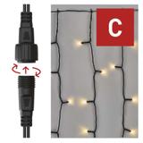 Lampki choinkowe łączone Standard kurtyna 100LED 1x2 m ciepła biel IP44 timer D1EW01 EMOS