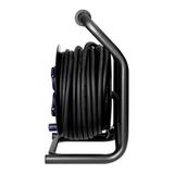 Przedłużacz bębnowy profesjonalny IP44, 4 gniazda 2P+Z, kabel gumowy olejoodporny, H07RN-F 3x2,5mm2,