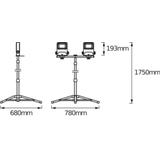 Oprawa LED WORKLIGHT TRIPOD 2x30 W 4000 K