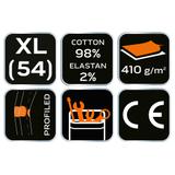 Spodnie robocze 5-kieszeniowe DENIM, czarne, rozmiar XL