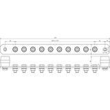 Szyna uziemiająca bez pokrywy, Cu