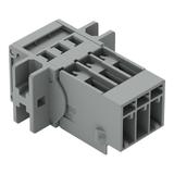 X-COM wtyk 3-biegunowy szary raster 5 mm /50szt./ WAGO