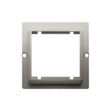 Simon Basic Adapter (przejściówka) na osprzęt standardu 45 × 45 mm. Montaż do puszki na wkręty satynowy BMA45/29 KONTAKT