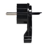 Wtyczka Uni-Schuko z uchem, czarna OR-AE-13253/B ORNO