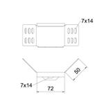 WKV 60, ŁĄCZNIK KĄTOWY SHOE.60MM FT