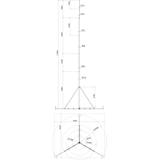 Iglica odgromowa 12 m z zestawem montażowym i składanym statywem r 3000 mm
