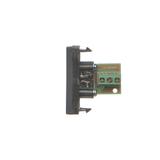Simon Connect Płytka K45/2 gniazda mini-jack 225x45mm + wkład zaciski śrubowe szary grafit K123B/14 KONTAKT