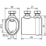 Zacisk probierczy - mufa do drutu 7-10/16 mm, ZG