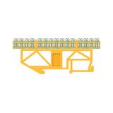 Listwa zaciskowa wysoka podstawa - 15 żółta