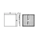 Panel LED Ledinaire RC065B G5 UGR19 28W 3400lm IP20/40 4000K barwa neutralna ściemnialna 34S/ 840 PS
