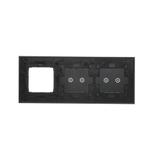 Simon 54 Touch Panel dotykowy S54 Touch 3 moduły 2 pola dotykowe poziome + 2 pola dotykowe poziome + 1 otwór na osprzęt S54 zastygła lawa DSTR3220/73 KONTAKT