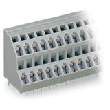 2-piętrowa listwa do pł. drukowanych 4-bieg. szara raster 5 mm /84szt./ WAGO