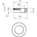 165 ADA PG29-M25, Adapter MOS.NIKL.