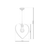 Milagro lampa wisząca Amore White E27 MLP9950