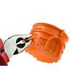 ZZ60KFw ,  Puszka podtynkowa do łączenia O 60, płytka, z wkrętami, pomarańczowy