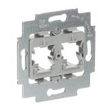 Pierścień nośny z cokołem Do 2 złączy Modular Jack szary 2CKA001753A8057 ABB