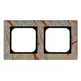 SONATA Ramka podwójna - kolor kamień (forest)