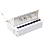 SIMON 480 TS48-710E300K0-33 Cover 3 gn. typ E i płytka dla 2 złączy RJ45 keystone; złącze w układzie