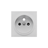 Simon 55 Pokrywa gniazda wtyczkowego pojedynczego do: SGZ1CM SGZ1M Aluminium mat TGZ1ZP/143 KONTAKT