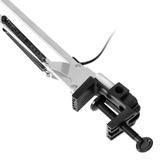 Lampka biurkowa kreślarska DEON przykręcana 60W E27 stalowa biała VIRONE