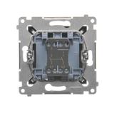 Simon 54 Łącznik dwubiegunowy 16A 250V zaciski śrubowe antracyt DW2A.01/48 KONTAKT