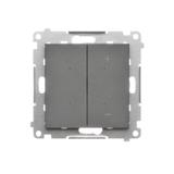 Simon 55 Ściemniacz do LED ściemnialnych klawiszowy Grafitowy mat