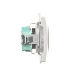 Simon Basic Gniazdo wtyczkowe z uziemieniem Schuko z przesłonami torów prądowych16A 250V zaciski śrubowe biały BMGSZ1Z.01/11 BMGSz1z.01/11 KONTAKT