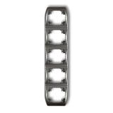 TREND Ramka pionowa pięciokrotna grafitowa