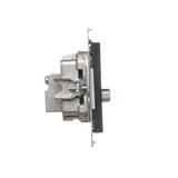 Simon 55 Gniazdo antenowe R-TV-SAT przelotowe 7dB 1x Wejście: 5 MHz÷2,4 GHz Czarny mat