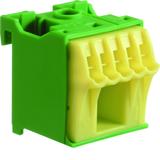 QuickConnect Blok samozacisków ochronny zielony 1x16+5x4mm2 szer. 30mm KN06E HAGER