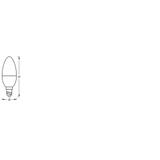 Lampa LED SMARTWIFI B40 4,9W 230V RGBWFRE144X1 LEDV