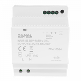ZASILACZ IMPULSOWY MONTOWANY NA SZYNIE TH-35 (DIN) , 100W, 24V DC TYP: ZTM-100/24