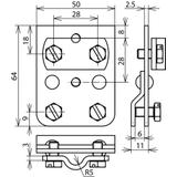 Zacisk krawędziowy zakres 0,7-5 mm, Cu