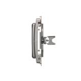Simon Basic Adapter (przejściówka) na osprzęt standardu 45 × 45 mm. Montaż do puszki na łapki i wkręty srebrny mat BMA45M/43 KONTAKT