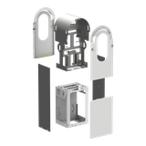 Obudowa zestawu, EVlink Pro AC Metal, do stojącej stacji z 2 punktami ładowania, stalowa