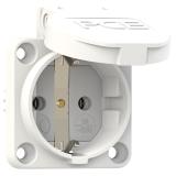SCHUKO BIALE 16A 3P IP44 Z ZABEZPIECZENIEM BOCZNYM