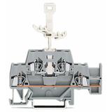 złączka dwupiętrowa L/rozłączalna 2,5 mm2 szara