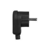 Wtyczka kątowa Uni-Schuko rozbieralna czarna OR-AE-13182/B ORNO