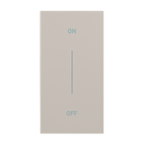 LIVING NOW 'MY HOME' - KLAWISZ Z SYMBOLEM  ON/OFF  - 2 MODUŁY - PIASKOWY BEŻ, Bticino