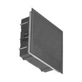 Puszka podłogowa na gniazda modułowe 6 x 45x45mm lub 12 x 22,5x45mm, pokrywa: plastik, czarna