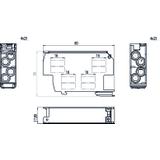 Blok rozdzielczy SDB-25/S 100A TH35 4x25+4x25 OPATÓWEK