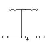 TOPJOBS złączka 2-piętrowa 2,5 mm2 żółto-zielona