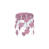 Milagro plafon Corazon 3xE27 różowy MLP1149