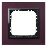 SONATA Ramka pojedyncza - kolor śliwka szkło