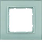 BERKER B.7 Ramka pojedyncza szkło aluminium/alu mat lakierowana 10116414 HAGER