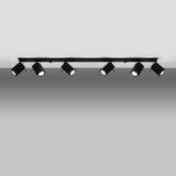 Sollux Plafon MERIDA 6L czarny SL.0460