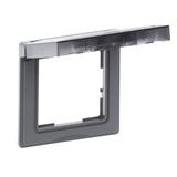 Suno Ramka Pojedyncza Szczelna IP44 Aluminium 721344 LEGRAND